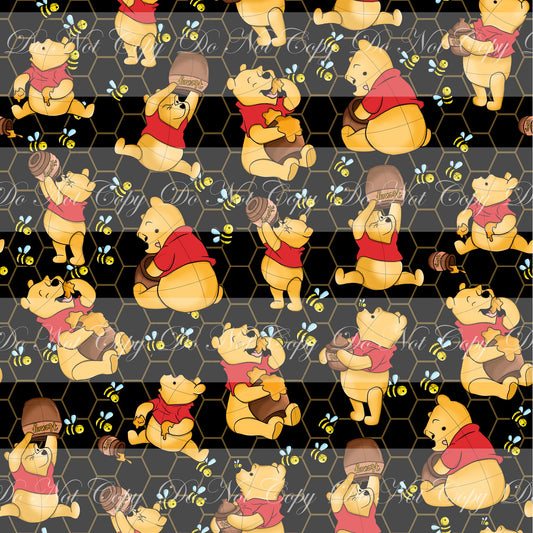 Preorder R44- Honey Bear -  Gold Bear -Main Print-