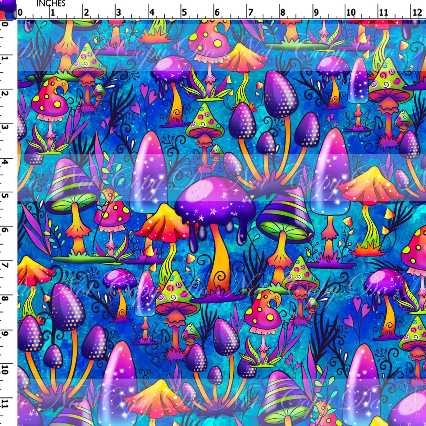 Preorder R51- We Are All Mad In Here- Mushrooms Coordinate- Regular Scale (Blue)
