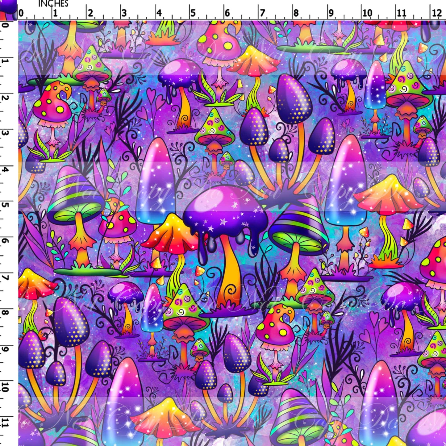 Preorder R51- We Are All Mad In Here- Mushrooms Coordinate- Regular Scale (Purple)