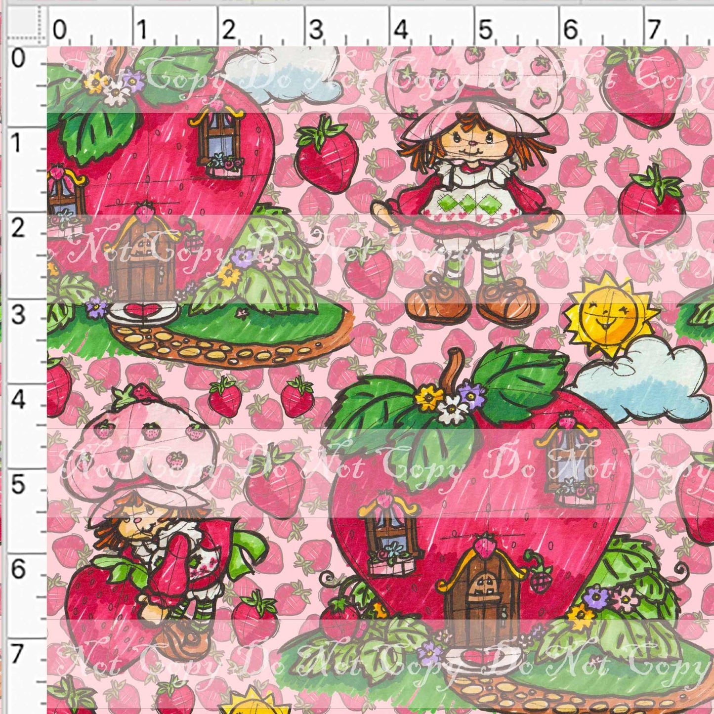 Preorder R42- Strawberry World-  House Main Print -Regular Scale