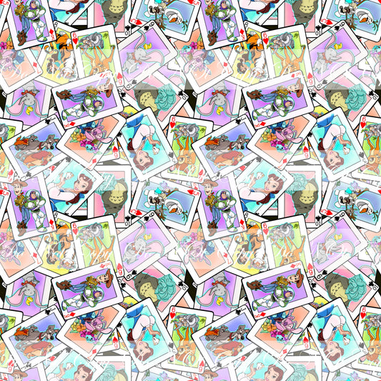 Preorder R51- The Deck-  Main Print Tossed- Large Scale (White)